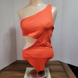 Red Carter 1Pc Ladies Swimsuit Orange - Size Large NWT